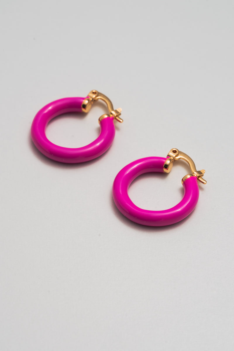 Fuchsia Hoops – Mademoiselle Jules