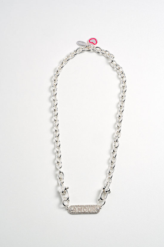 Cable Girl Necklace - Silver