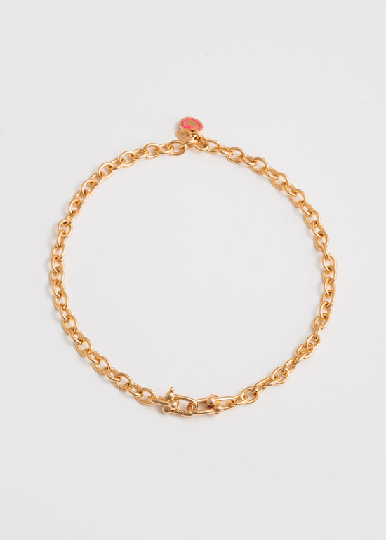 Cable Girl Necklace - Gold