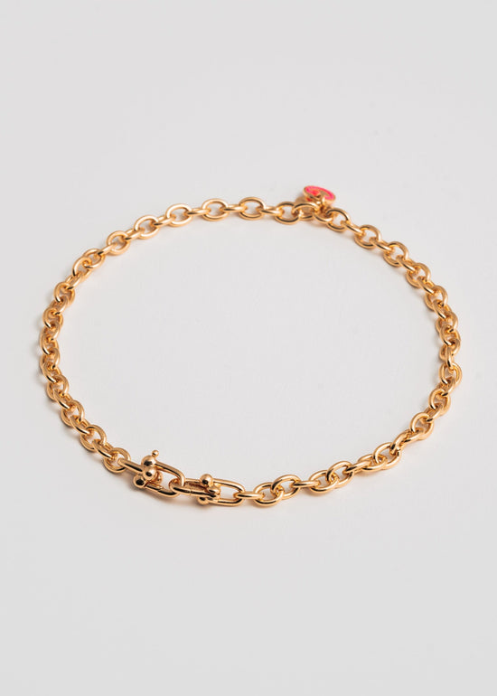 Cable Girl Necklace - Gold