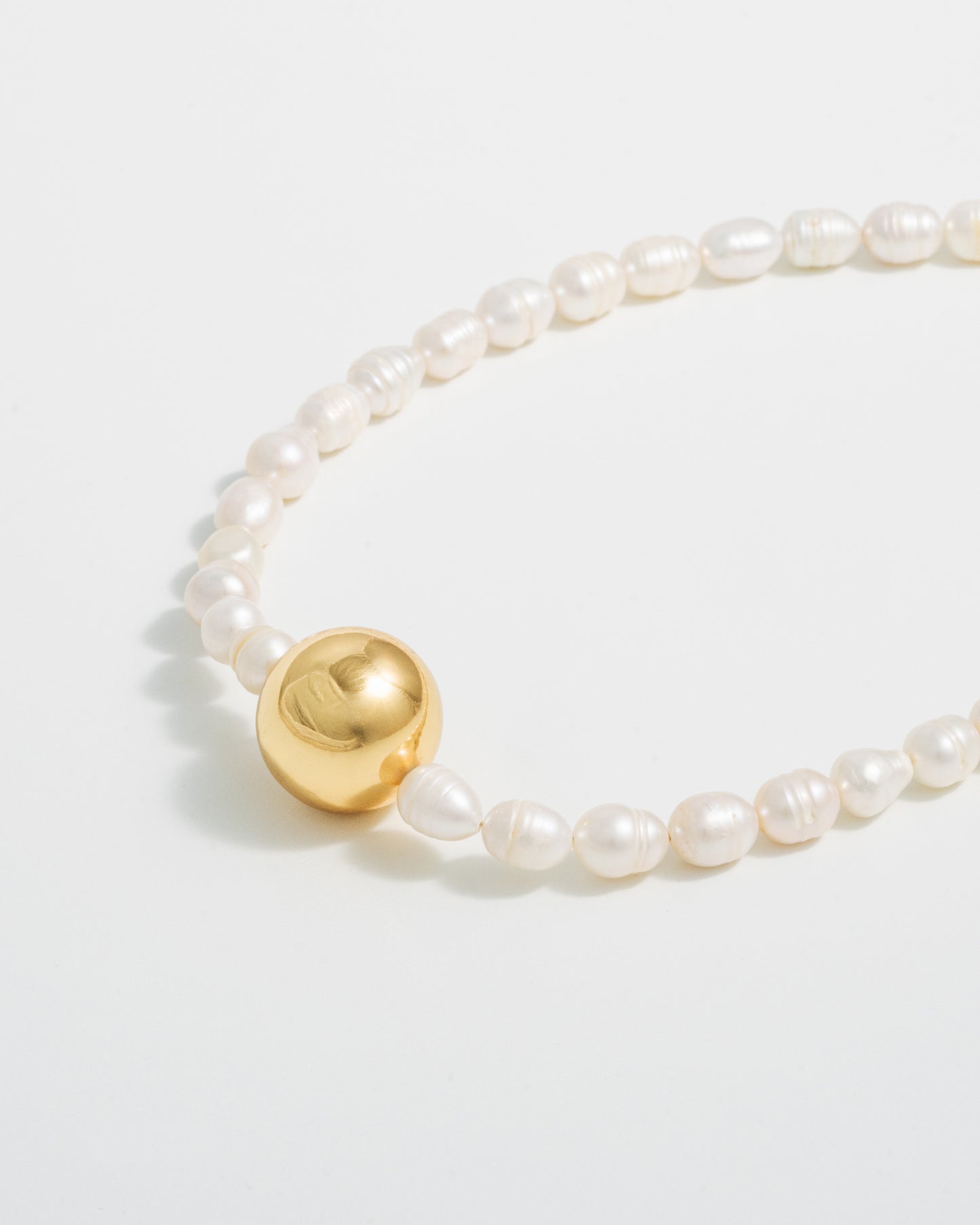 AU PEARL NECKLACE - GOLD