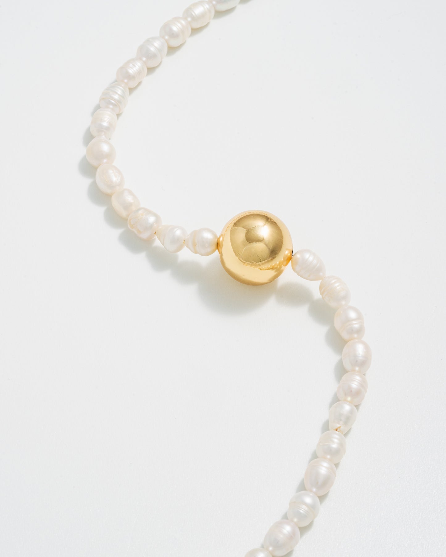 AU PEARL NECKLACE - GOLD