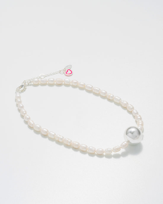 AG PEARL NECKLACE - SILVER