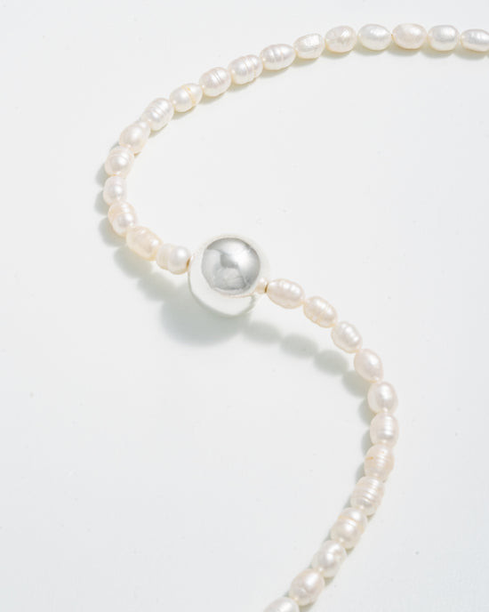 AG PEARL NECKLACE - SILVER