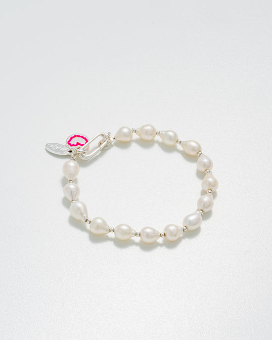 Gossip Pearl Bracelet - Silver