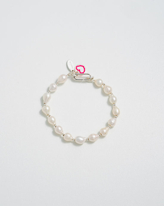 Gossip Pearl Bracelet - Silver