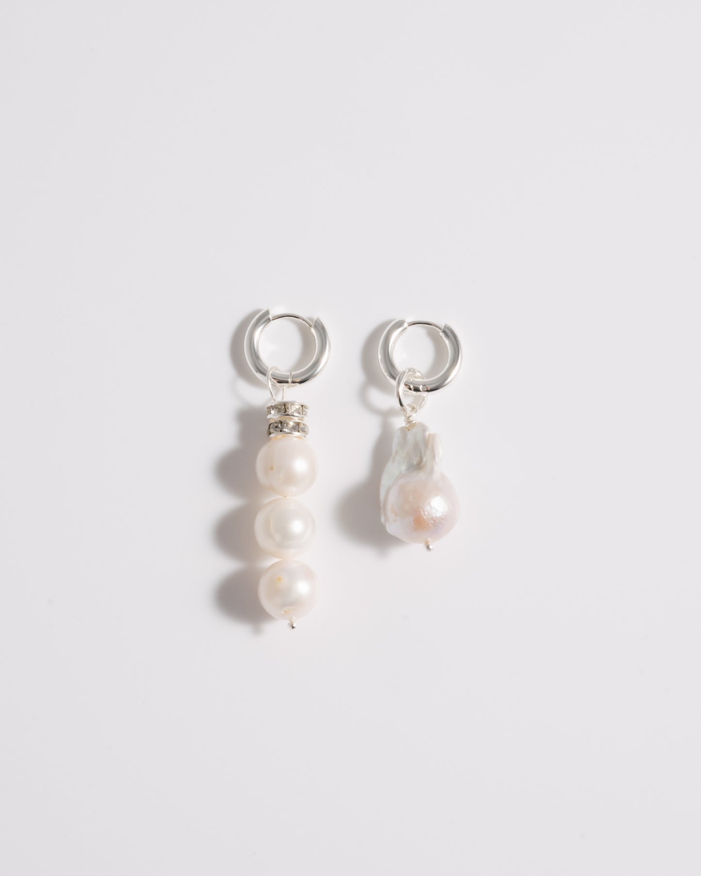 Good Pearl Gone Bad Earrings - Silver