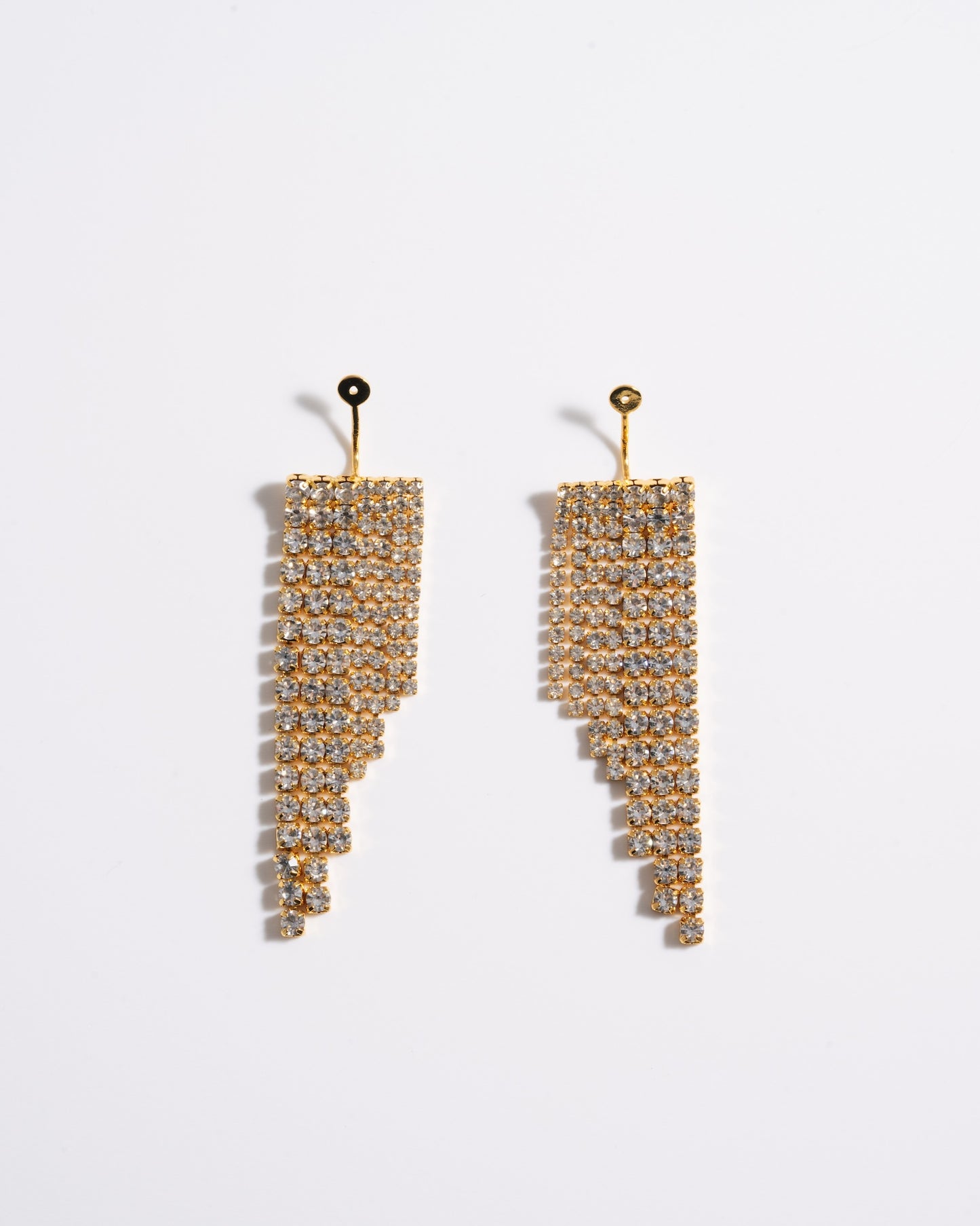 Pave Tassel Ear Jacket - Gold