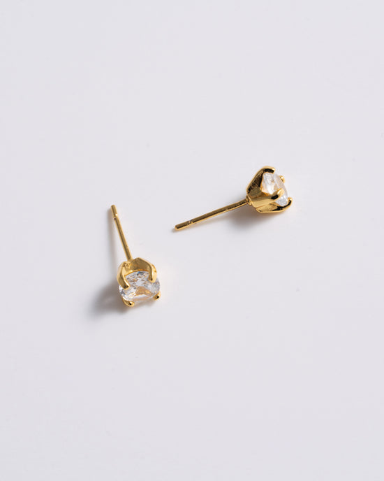 Solitaire Studs - Gold