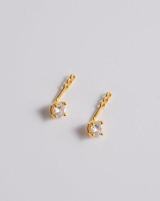 Mini Solitaire Ear Jacket - Gold