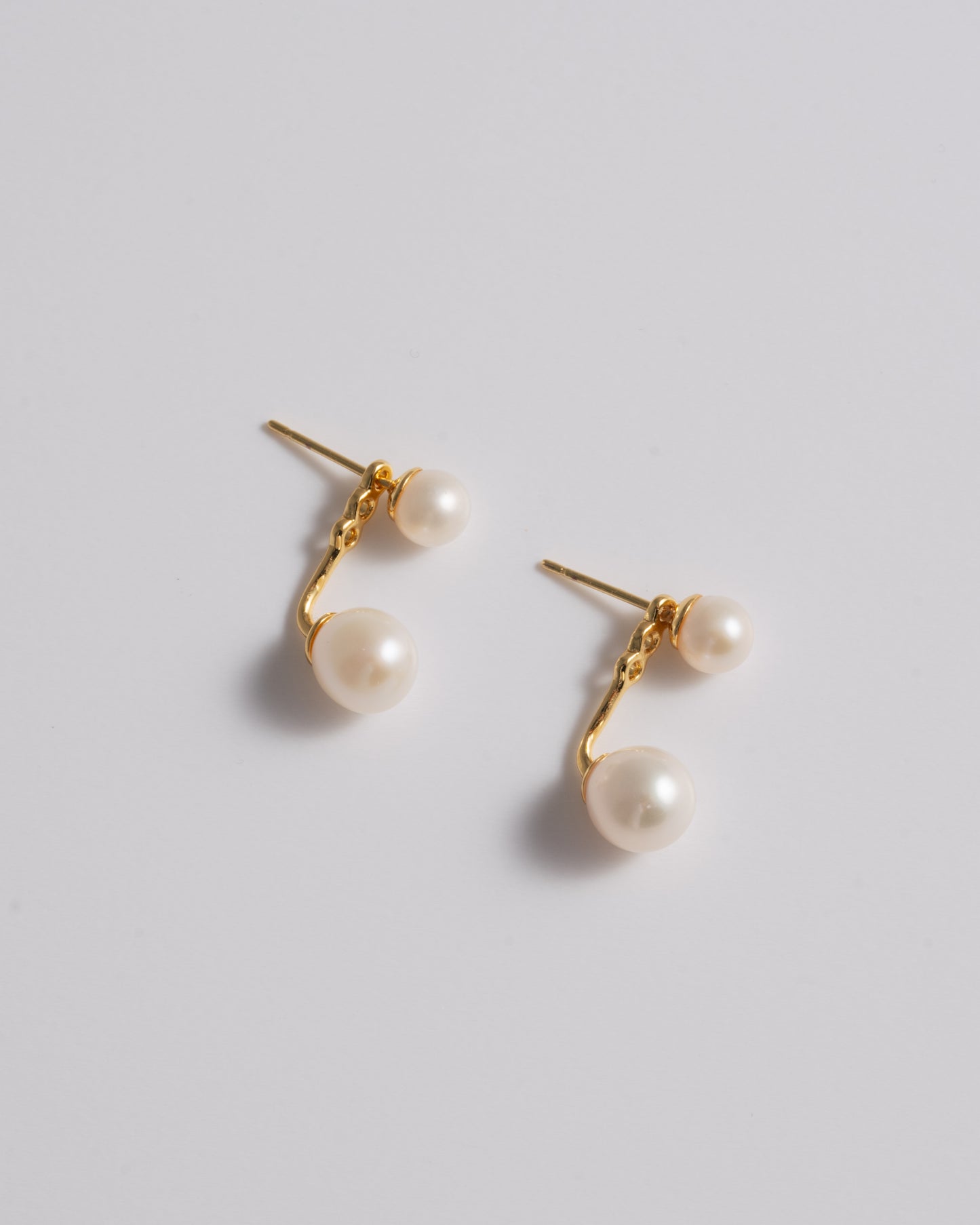 Mini Pearl Stud & Ear Jacket - Gold