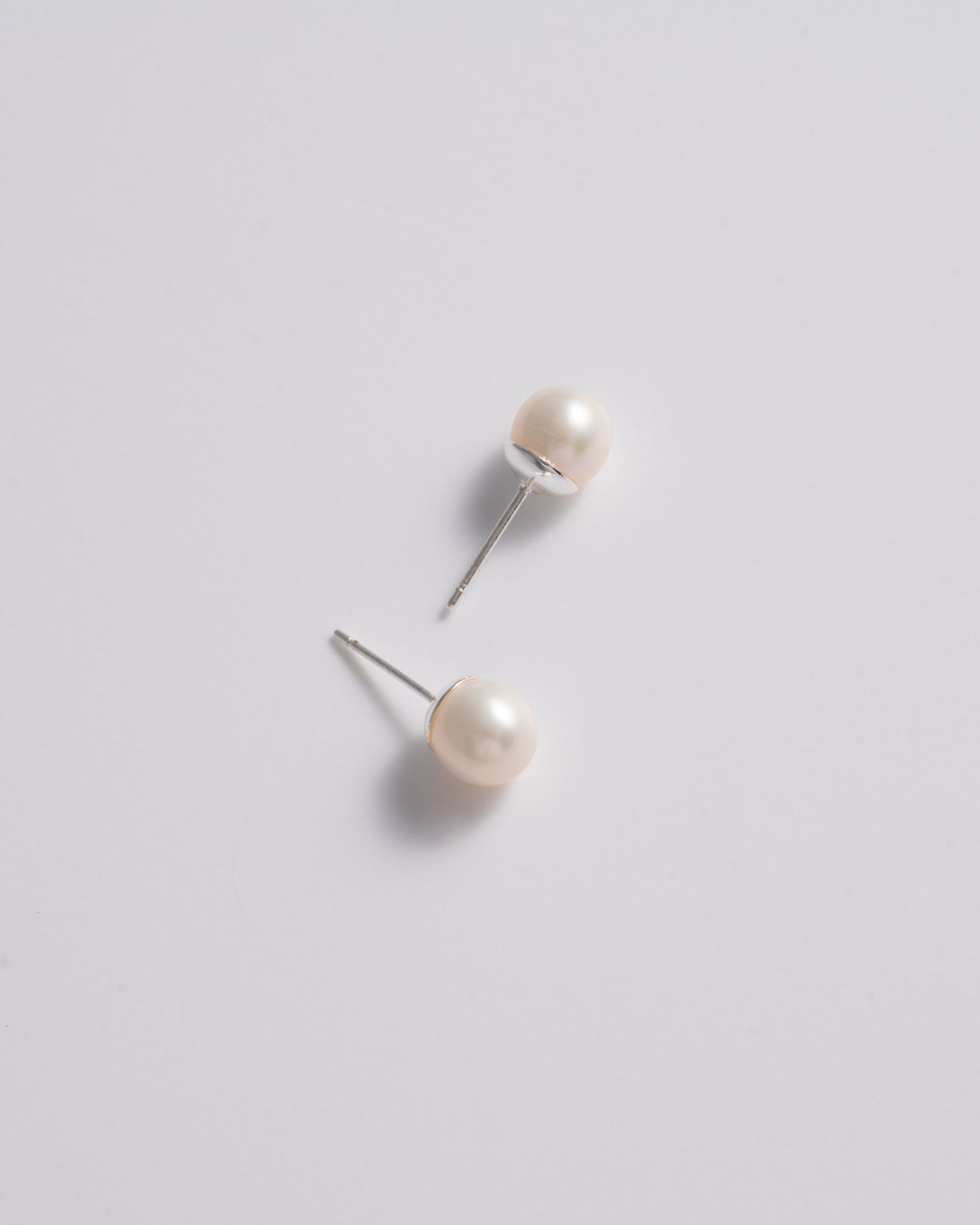 Pearl Studs - Silver