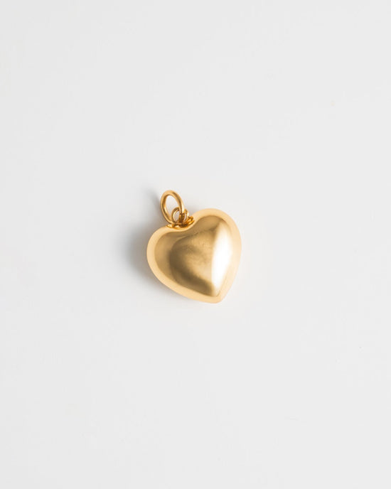 Bubble Heart Charm - Gold