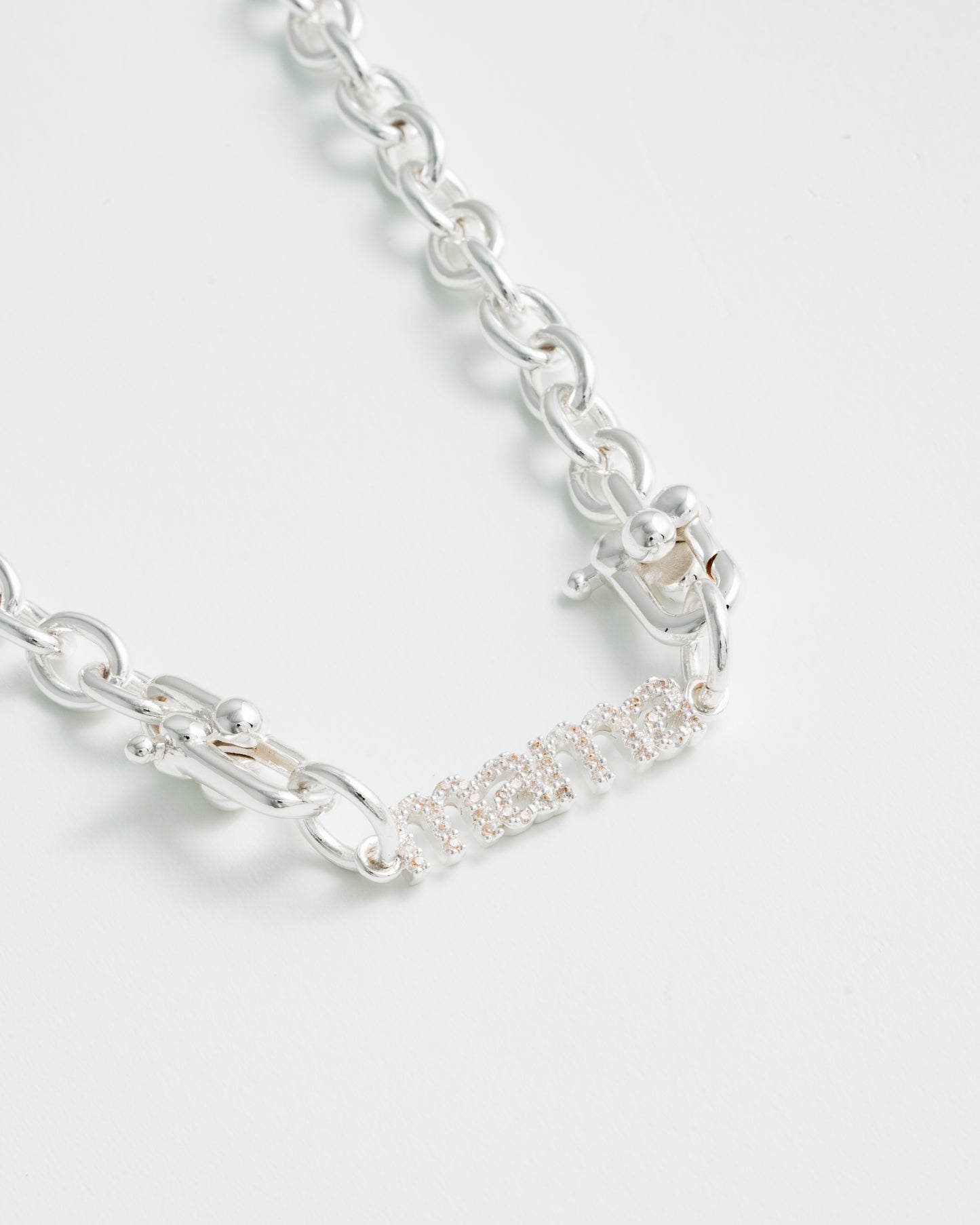 Cable Girl Necklace - Silver