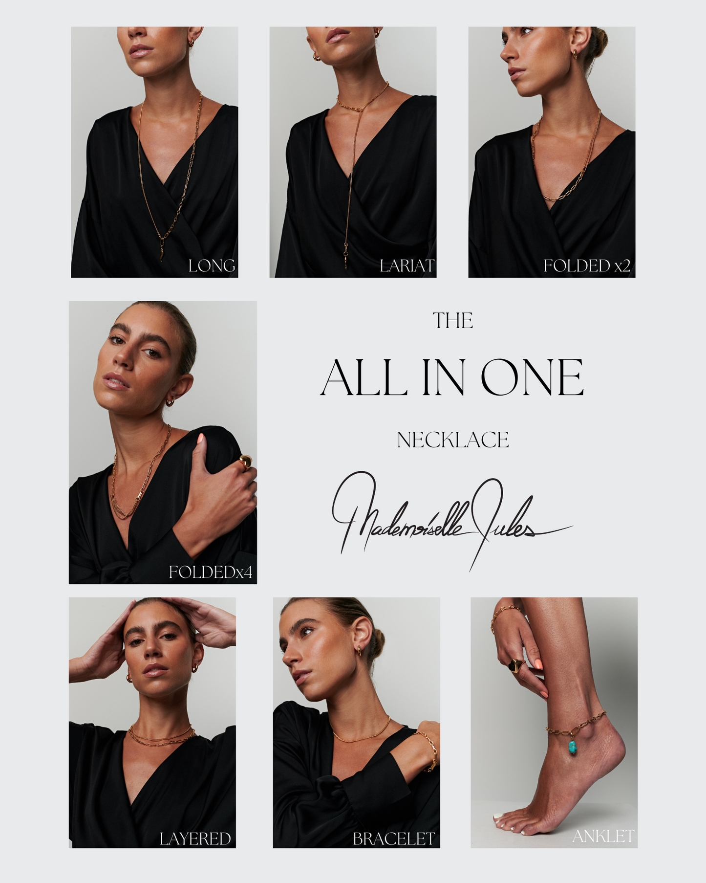 All In One Necklace - Gold