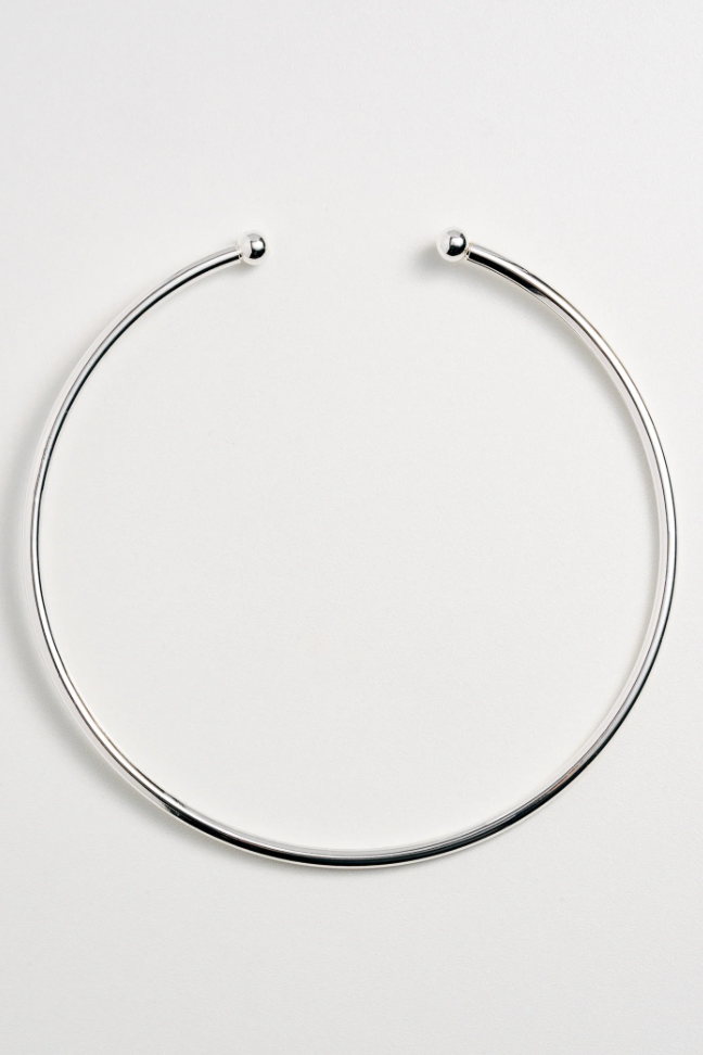 LILY CHOKER SCREW IN BALL - SILVER